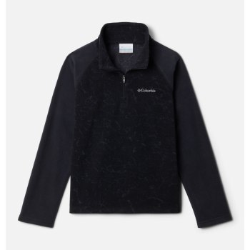 Columbia Pullover Jongens, Glacial III Printed Fleece 1/4 Zip Zwart, 07PFJINCY
